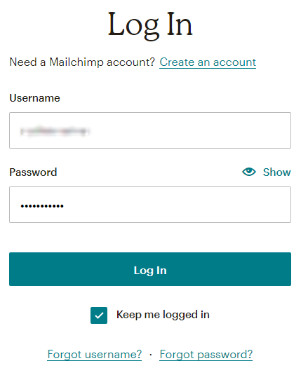 Активация аккаунта в MailChimp